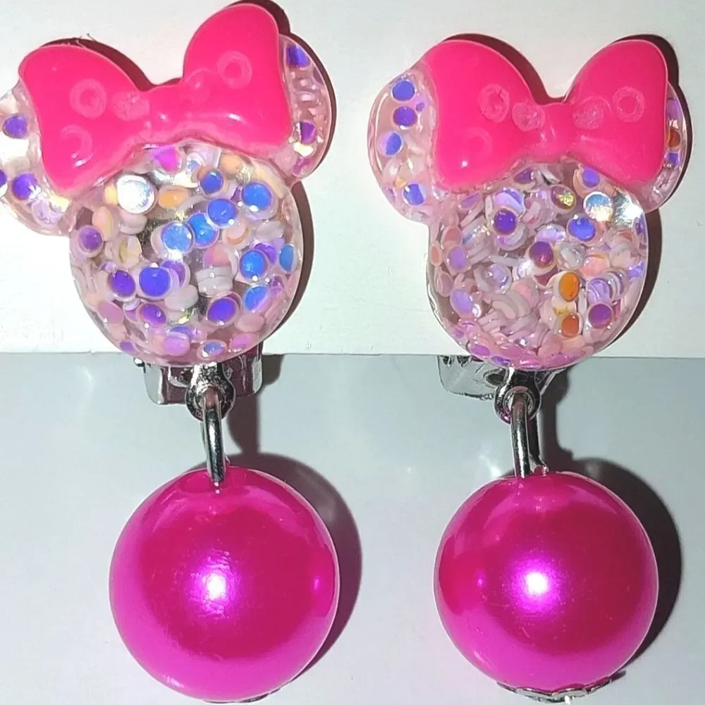 Beautiful fashion clip-on kids earrings